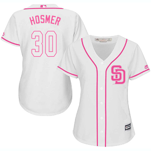 Padres #30 Eric Hosmer White Pink Fashion Women's Stitched MLB Jersey Padres #30 Eric Hosmer White Pink Fashion Women's Stitched MLB Jersey