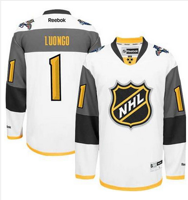 Panthers #1 Roberto Luongo White 2016 All Star Stitched NHL Jersey