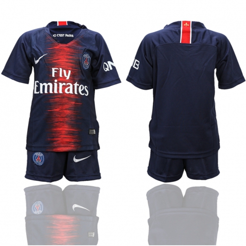 Paris Saint-Germain Blank Home Kid Soccer Club Jersey Paris Saint-Germain Blank Home Kid Soccer Club Jersey