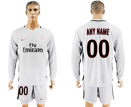 Paris Saint-Germain Personalized Sec Away Long Sleeves Soccer Club Jersey Paris Saint-Germain Personalized Sec Away Long Sleeves Soccer Club Jersey