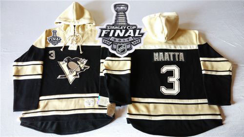 Penguins #3 Olli Maatta Black Sawyer Hooded Sweatshirt 2017 Stanley Cup Final Patch Stitched NHL Jersey Penguins #3 Olli Maatta Black Sawyer Hooded Sweatshirt 2017 Stanley Cup Final Patch Stitched NHL Jersey