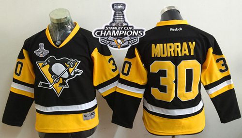 Penguins #30 Matt Murray Black Alternate 2016 Stanley Cup Champions Stitched Youth NHL Jersey Penguins #30 Matt Murray Black Alternate 2016 Stanley Cup Champions Stitched Youth NHL Jersey