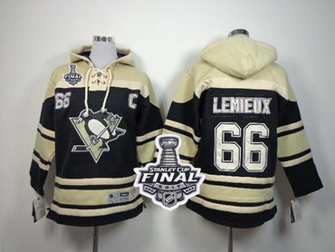 Penguins #66 Mario Lemieux Black Sawyer Hooded Sweatshirt 2017 Stanley Cup Final Patch Stitched Youth NHL Jersey Penguins #66 Mario Lemieux Black Sawyer Hooded Sweatshirt 2017 Stanley Cup Final Patch Stitched Youth NHL Jersey