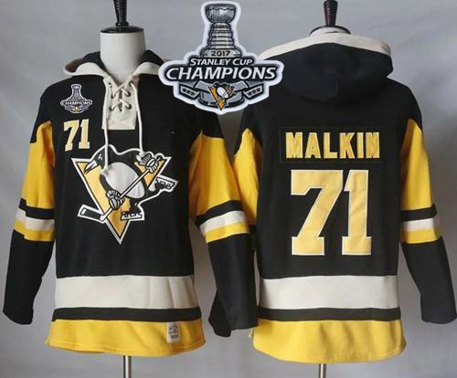 Penguins #71 Evgeni Malkin Black Alternate Sawyer Hooded Sweatshirt 2017 Stanley Cup Finals Champions Stitched NHL Jersey Penguins #71 Evgeni Malkin Black Alternate Sawyer Hooded Sweatshirt 2017 Stanley Cup Finals Champions Stitched NHL Jersey