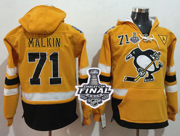 Penguins #71 Evgeni Malkin Gold Sawyer Hooded Sweatshirt 2017 Stadium Series Stanley Cup Final Patch Stitched NHL Jersey Penguins #71 Evgeni Malkin Gold Sawyer Hooded Sweatshirt 2017 Stadium Series Stanley Cup Final Patch Stitched NHL Jersey