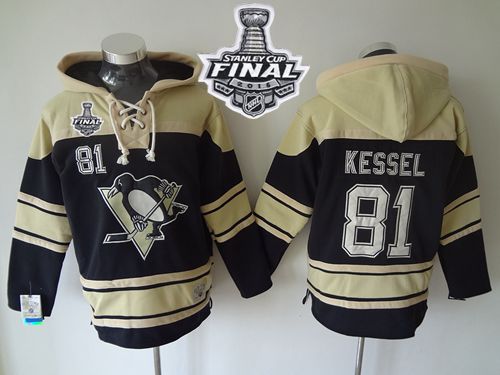 Penguins #81 Phil Kessel Black Sawyer Hooded Sweatshirt 2016 Stanley Cup Final Patch Stitched NHL Jersey Penguins #81 Phil Kessel Black Sawyer Hooded Sweatshirt 2016 Stanley Cup Final Patch Stitched NHL Jersey