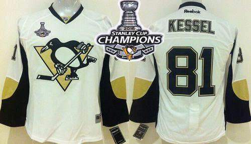 Penguins #81 Phil Kessel White 2016 Stanley Cup Champions Stitched Youth NHL Jersey Penguins #81 Phil Kessel White 2016 Stanley Cup Champions Stitched Youth NHL Jersey