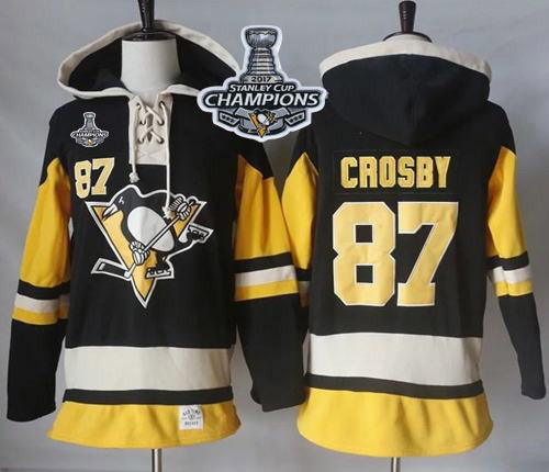 Penguins #87 Sidney Crosby Black Alternate Sawyer Hooded Sweatshirt 2017 Stanley Cup Finals Champions Stitched NHL Jersey Penguins #87 Sidney Crosby Black Alternate Sawyer Hooded Sweatshirt 2017 Stanley Cup Finals Champions Stitched NHL Jersey