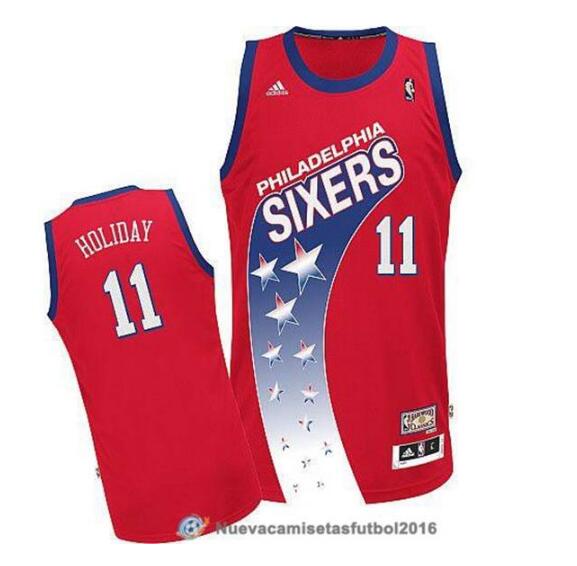 Philadelphia 76ers NBA Customized Hardwood Classic Red NBA Jerseys
