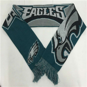 Philadelphia Eagles Green Metallic Thread Scarf -4