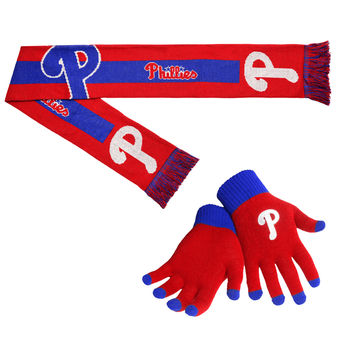 Philadelphia Phillies Gloves & Scarf Set