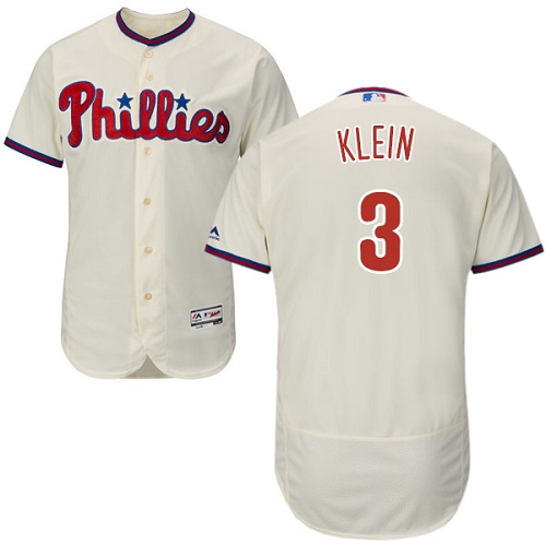 Phillies #3 Chuck Klein Cream Flexbase Authentic Collection Stitched MLB Jersey Phillies #3 Chuck Klein Cream Flexbase Authentic Collection Stitched MLB Jersey