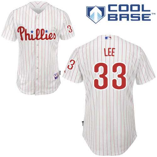 Phillies #33 Cliff Lee White(Red Strip) Cool Base Stitched Youth MLB Jersey Phillies #33 Cliff Lee White(Red Strip) Cool Base Stitched Youth MLB Jersey