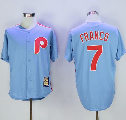 Phillies #7 Maikel Franco Light Blue Cooperstown Stitched MLB Jersey Phillies #7 Maikel Franco Light Blue Cooperstown Stitched MLB Jersey