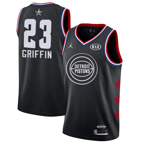 Pistons #23 Blake Griffin Black Youth Basketball Jordan Swingman 2019 All-Star Game Jersey