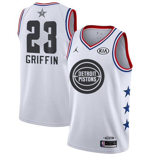 Pistons #23 Blake Griffin White Youth Basketball Jordan Swingman 2019 All-Star Game Jersey