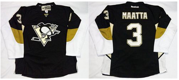 Pittsburgh Penguins #3 Olli Maatta Black Home Stitched NHL Jersey Pittsburgh Penguins #3 Olli Maatta Black Home Stitched NHL Jersey