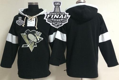 Pittsburgh Penguins Blank Black Pullover 2016 Stanley Cup Champions Men NHL Hoodie