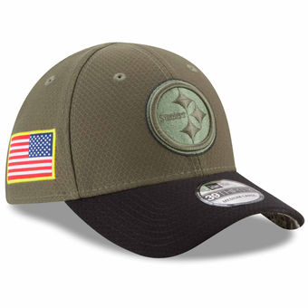 Pittsburgh Steelers Toddler 2017 Salute To Service Flex Hat – Olive