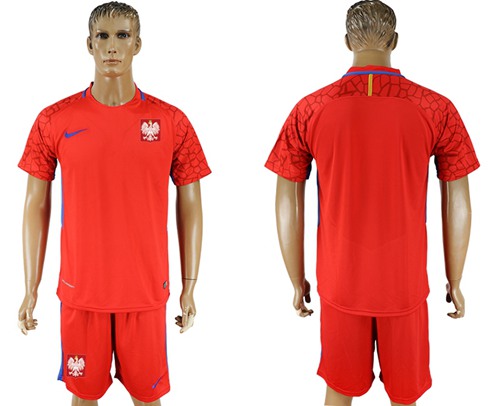 Poland Blank Red Goalkeeper Soccer Country Jersey Poland Blank Red Goalkeeper Soccer Country Jersey