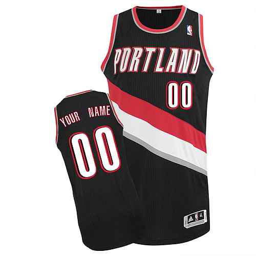 Portland Trail Blazers Custom Black Road Jersey