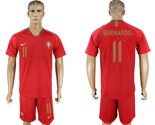 Portugal #11 Bernardo Home Soccer Country Jersey Portugal #11 Bernardo Home Soccer Country Jersey