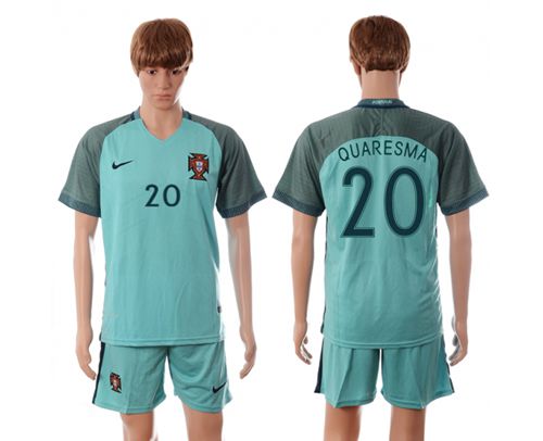 Portugal #20 Quaresma Away Soccer Country Jersey Portugal #20 Quaresma Away Soccer Country Jersey