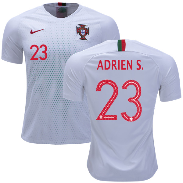 Portugal #23 Adrien S. Away Soccer Country Jersey Portugal #23 Adrien S. Away Soccer Country Jersey