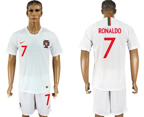 Portugal #7 Ronaldo Away Soccer Country Jersey Portugal #7 Ronaldo Away Soccer Country Jersey