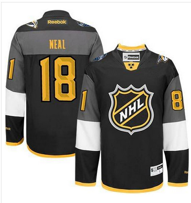 Predators #18 James Neal Black 2016 All Star Stitched NHL Jersey