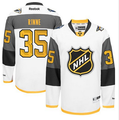 Predators #35 Pekka Rinne White 2016 All Star Stitched NHL Jersey