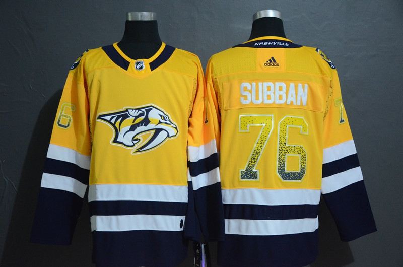Predators 76 P.K. Subban Yellow Drift Fashion Adidas Jersey Predators 76 P.K. Subban Yellow Drift Fashion Adidas Jersey