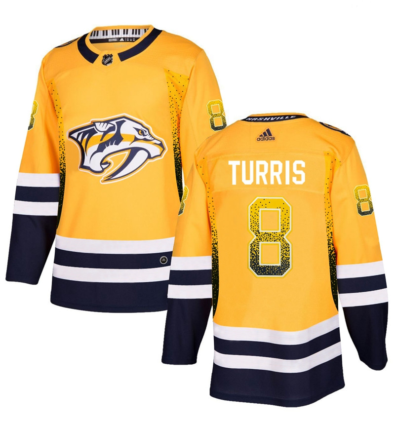 Predators 8 Kyle Turris Gold Drift Fashion Adidas Jersey Predators 8 Kyle Turris Gold Drift Fashion Adidas Jersey