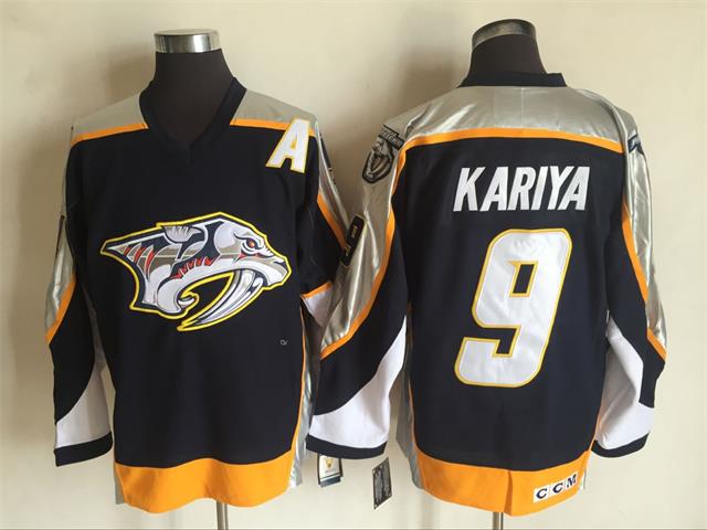 Predators 9 Paul Kariya Black CCM Jersey Predators 9 Paul Kariya Black CCM Jersey