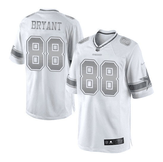 Nike Cowboys  white grey Men Stitched NFL Game Jersey