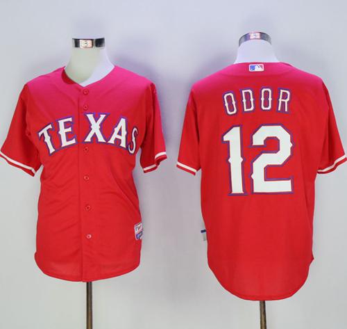 Rangers #12 Rougned Odor Red Cool Base Stitched MLB Jersey Rangers #12 Rougned Odor Red Cool Base Stitched MLB Jersey