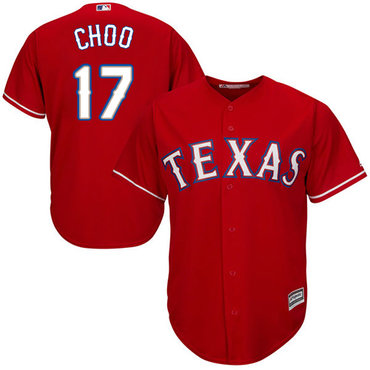Rangers #17 Shin-Soo Choo Red Cool Base Stitched Youth MLB Jersey Rangers #17 Shin-Soo Choo Red Cool Base Stitched Youth MLB Jersey