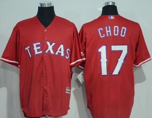 Rangers #17 Shin-Soo Choo Red New Cool Base Stitched MLB Jersey Rangers #17 Shin-Soo Choo Red New Cool Base Stitched MLB Jersey