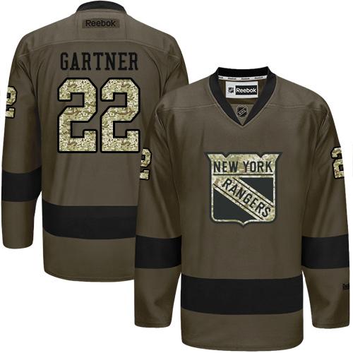 Rangers #22 Mike Gartner Green Salute to Service Stitched NHL Jersey Rangers #22 Mike Gartner Green Salute to Service Stitched NHL Jersey