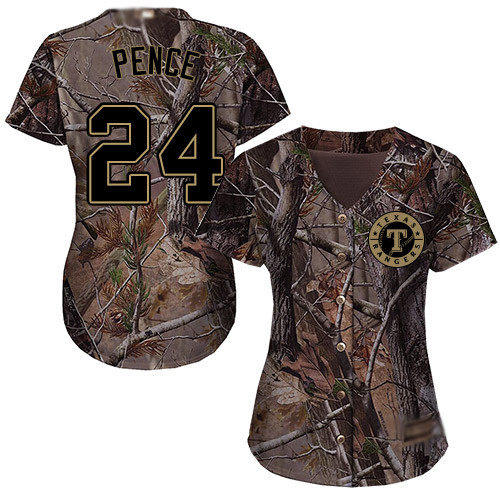 Rangers #24 Hunter Pence Camo Realtree Collection Cool Base Women's Stitched Baseball Jersey Rangers #24 Hunter Pence Camo Realtree Collection Cool Base Women's Stitched Baseball Jersey