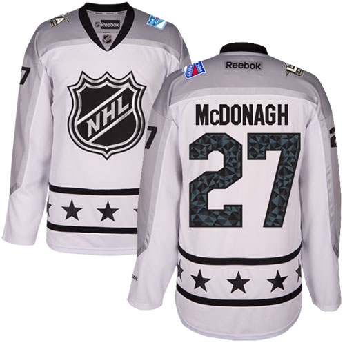 Rangers #27 Ryan McDonagh White 2017 All-Star Metropolitan Division Women's Stitched NHL Jersey