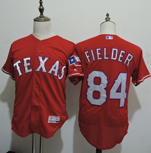 Rangers #84 Prince Fielder Red Flexbase Authentic Collection Stitched MLB Jersey Rangers #84 Prince Fielder Red Flexbase Authentic Collection Stitched MLB Jersey
