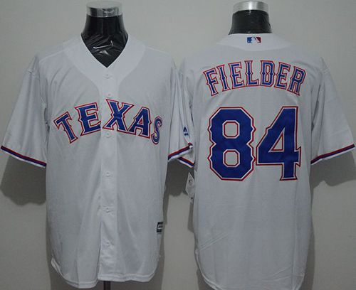 Rangers #84 Prince Fielder White New Cool Base Stitched MLB Jersey Rangers #84 Prince Fielder White New Cool Base Stitched MLB Jersey