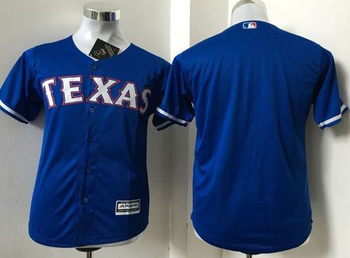 Rangers Blank Blue Cool Base Stitched Youth MLB Jersey Rangers Blank Blue Cool Base Stitched Youth MLB Jersey