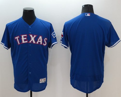 Rangers Blank Blue Flexbase Authentic Collection Stitched MLB Jersey Rangers Blank Blue Flexbase Authentic Collection Stitched MLB Jersey