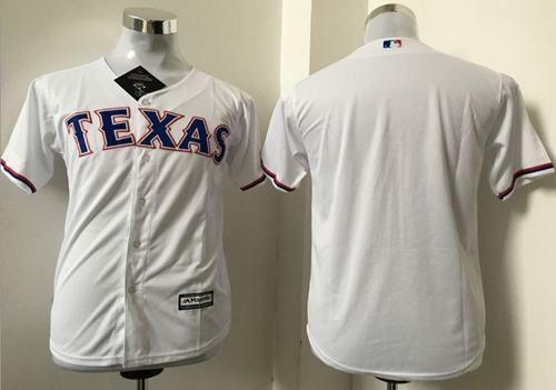 Rangers Blank White Cool Base Stitched Youth MLB Jersey Rangers Blank White Cool Base Stitched Youth MLB Jersey