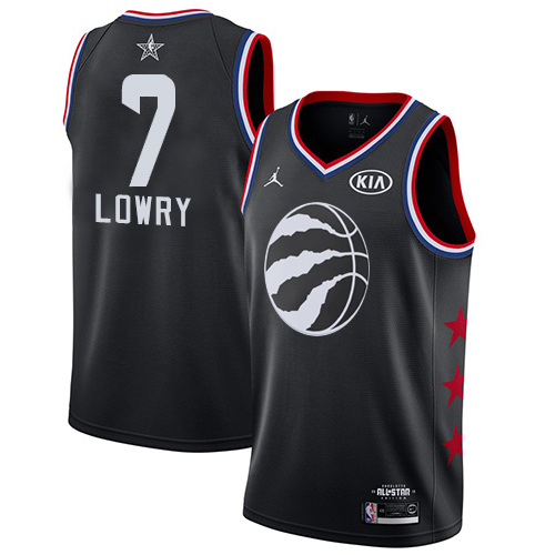 Raptors #7 Kyle Lowry Black Youth Basketball Jordan Swingman 2019 All-Star Game Jersey