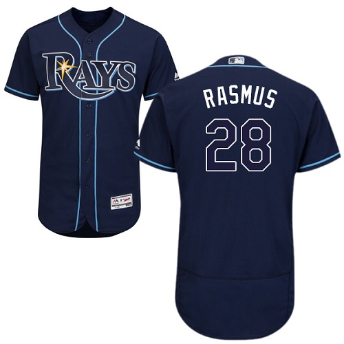 Rays #28 Colby Rasmus Dark Blue Flexbase Authentic Collection Stitched MLB Jersey Rays #28 Colby Rasmus Dark Blue Flexbase Authentic Collection Stitched MLB Jersey