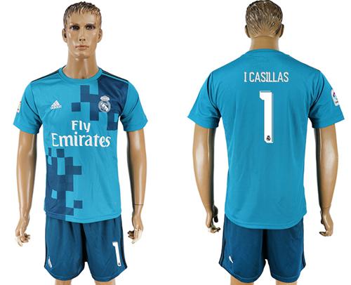 Real Madrid #1 I Casillas Sec Away Soccer Club Jersey Real Madrid #1 I Casillas Sec Away Soccer Club Jersey