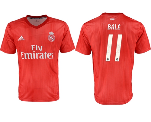 Real Madrid #11 Bale Third Soccer Club Jersey